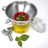 Norpro Heavy Duty Stainless Ssteel Wide Mouth Funnel with Removable Strainer, 5.5-Inch