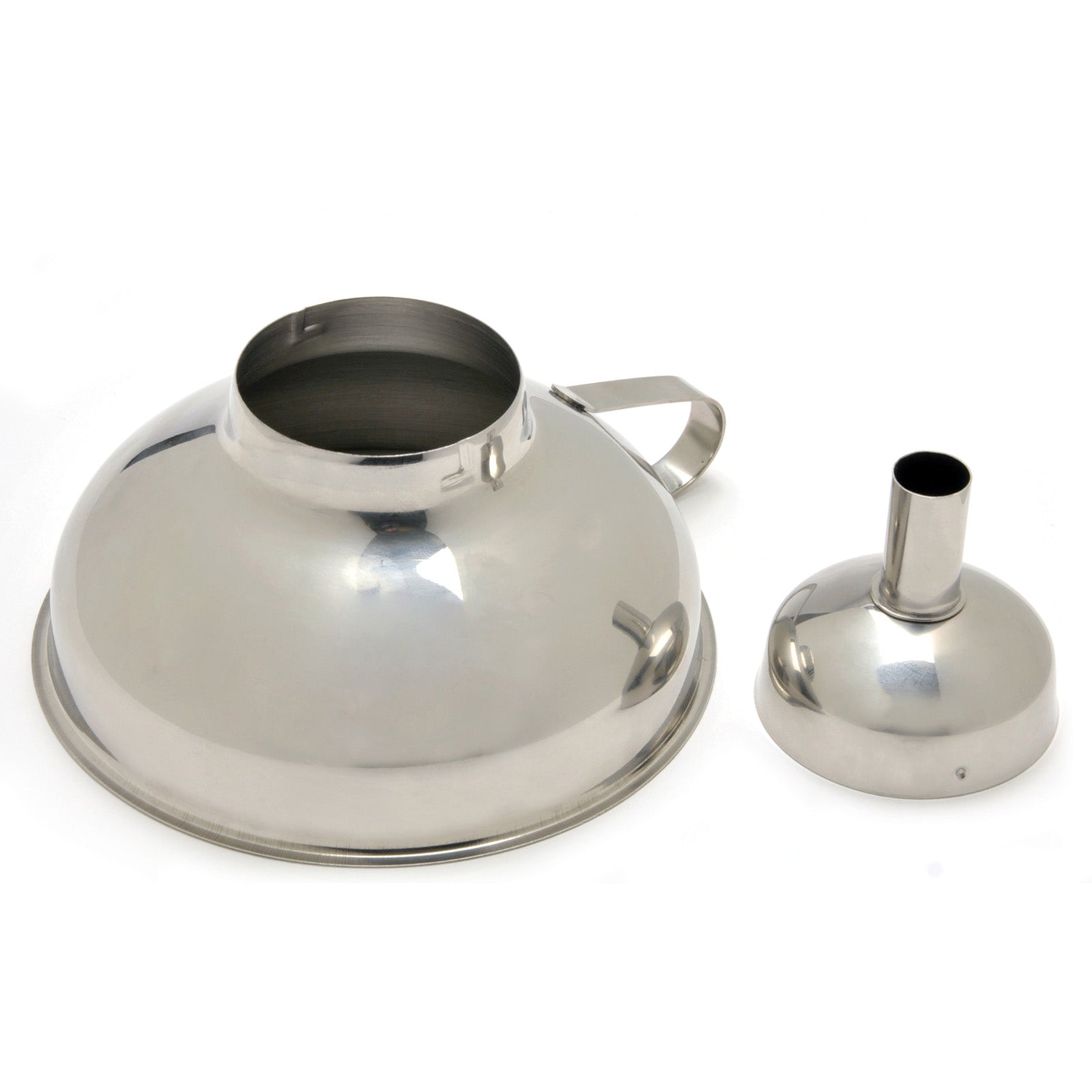 Norpro Heavy Duty Stainless Ssteel Wide Mouth Funnel with Removable Strainer, 5.5-Inch