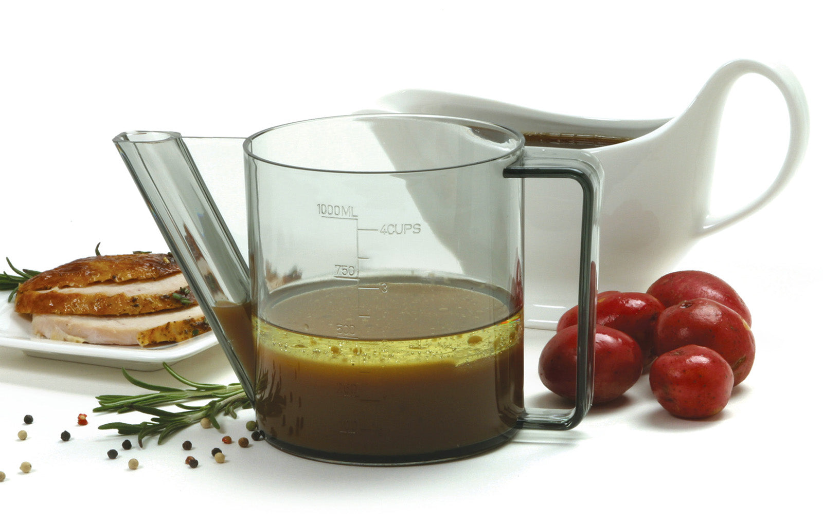 Norpro Gravy Fat Separator, 4 Cup / 1 Liter Meat Juice Measurer