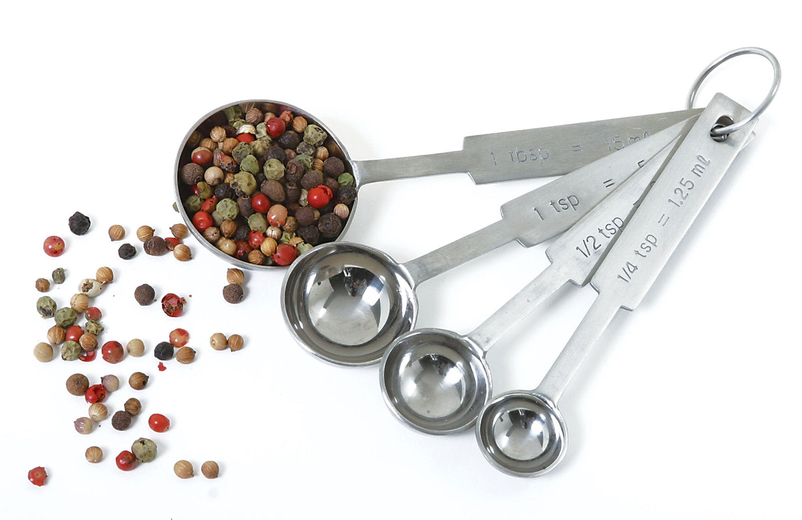 Norpro Stainless Steel Measuring Spoons, 4-Piece Set with Metric Equivalents
