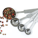 Norpro Stainless Steel Measuring Spoons, 4-Piece Set with Metric Equivalents