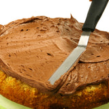 Norpro Grip-EZ Offset Cupcake Spatula, Medium, Black Handle