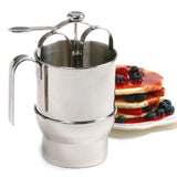 Norpro Jumbo Stainless Steel Pancake Dispenser with Holder