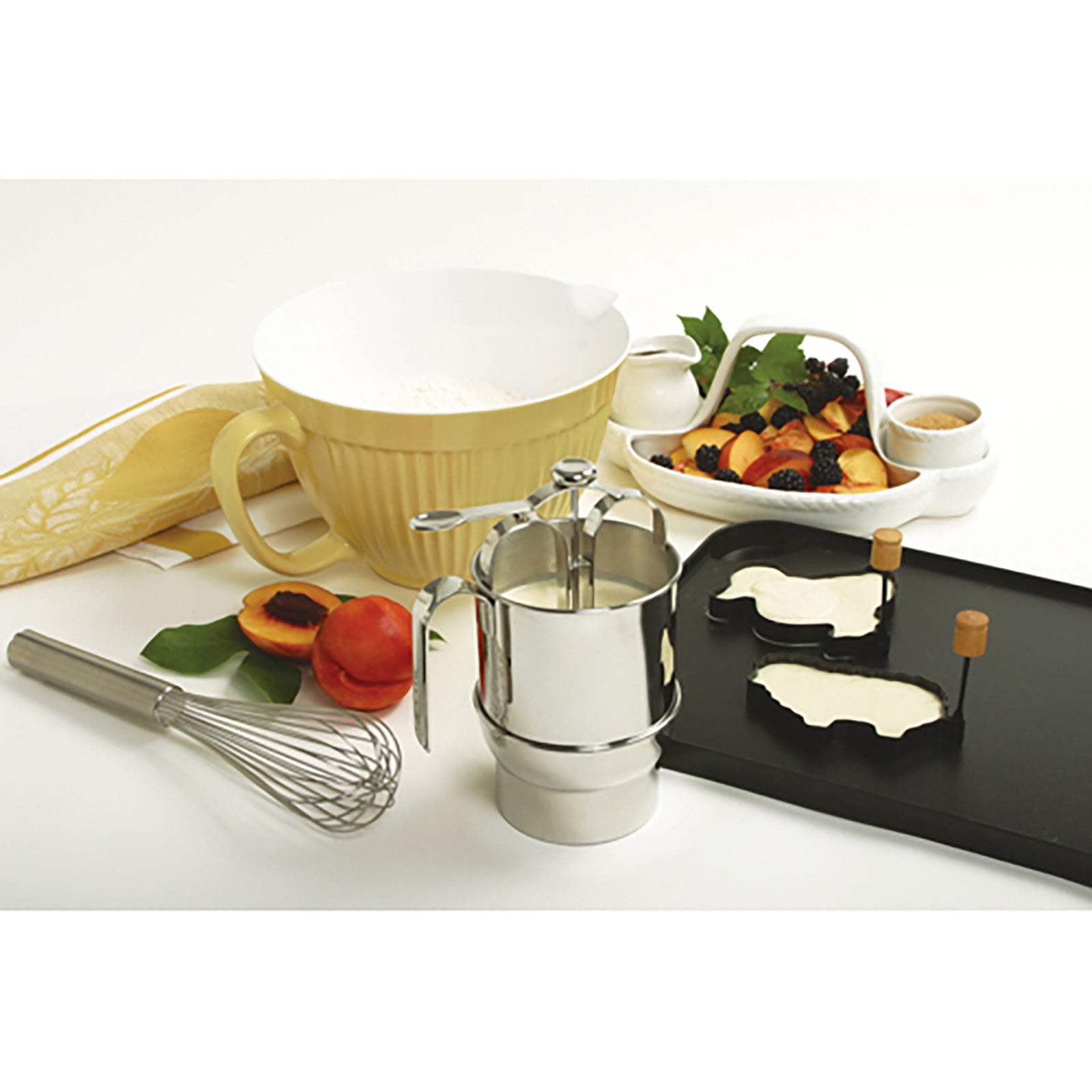 Norpro Jumbo Stainless Steel Pancake Dispenser with Holder