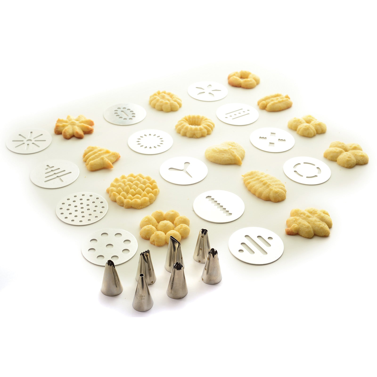 Norpro Stainless Steel Cookie and Icing Press with Storage Case, Black