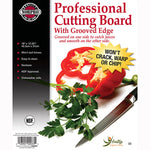 Norpro Professional 12-Inch x 18-Inch Cutting Board with Juice Groove, White