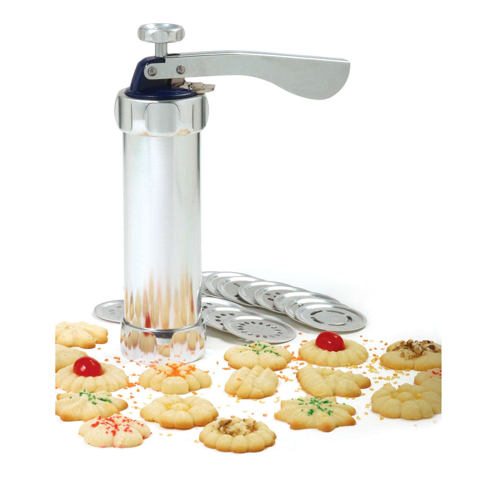 Norpro Deluxe Cookie Press and Icing Gun Set, 20 Discs & 4 Tips