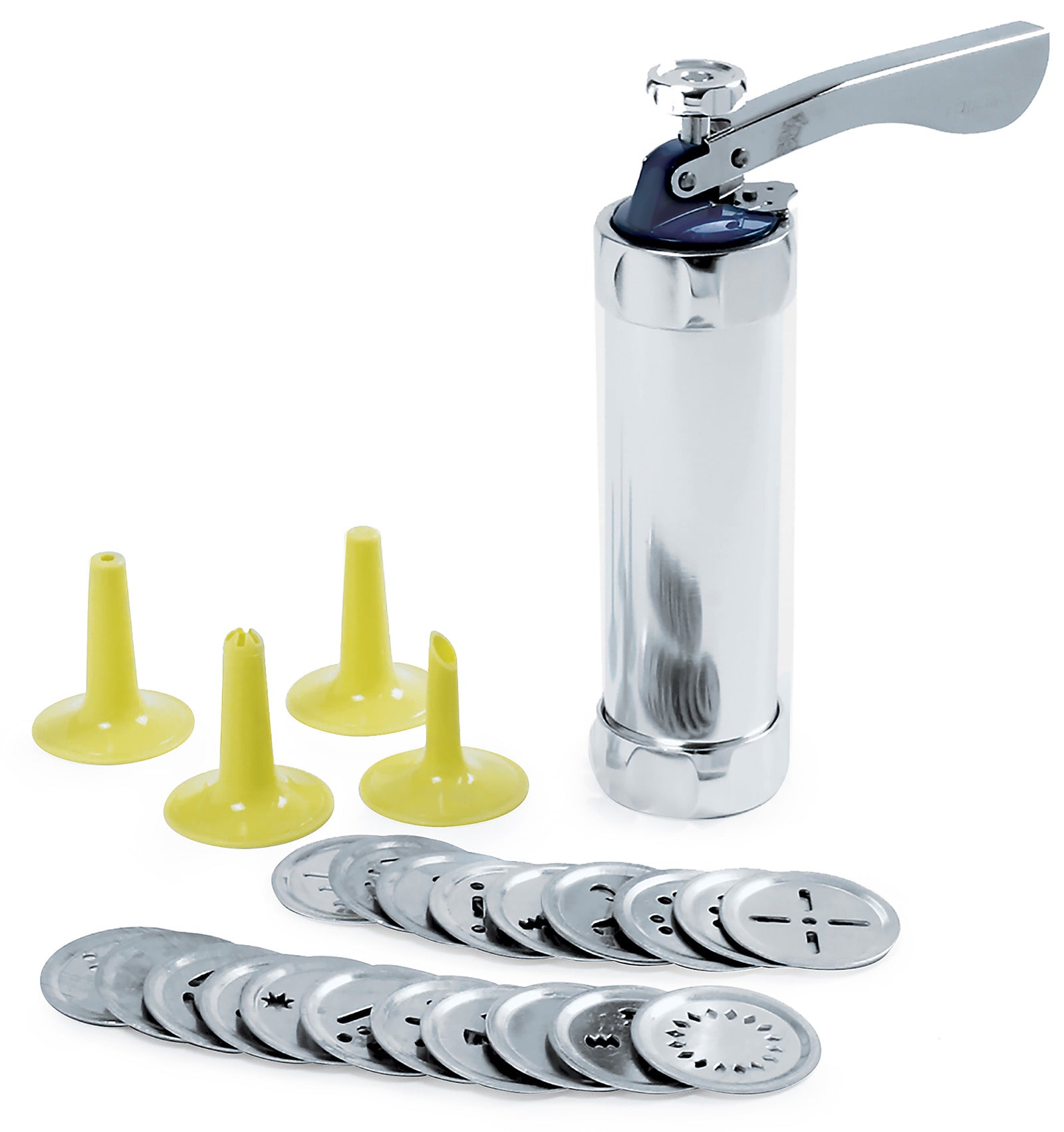 Norpro Deluxe Cookie Press and Icing Gun Set, 20 Discs & 4 Tips