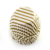 Norpro Muffin Cups with Gold Swirl – 75-Pack Decorative Paper Liners