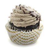 Norpro Muffin Cups with Gold Swirl – 75-Pack Decorative Paper Liners