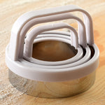 Norpro Biscuit/Cookie Cutters, Set of 3 – Stainless Steel, Round, Fluted & Straight Edge
