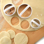 Norpro Biscuit/Cookie Cutters, Set of 3 – Stainless Steel, Round, Fluted & Straight Edge