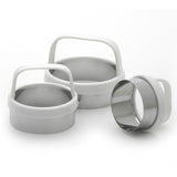 Norpro Biscuit/Cookie Cutters, Set of 3 – Stainless Steel, Round, Fluted & Straight Edge