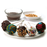 Norpro Silicone Cake Pop Pan with 20 Reusable Sticks, Red