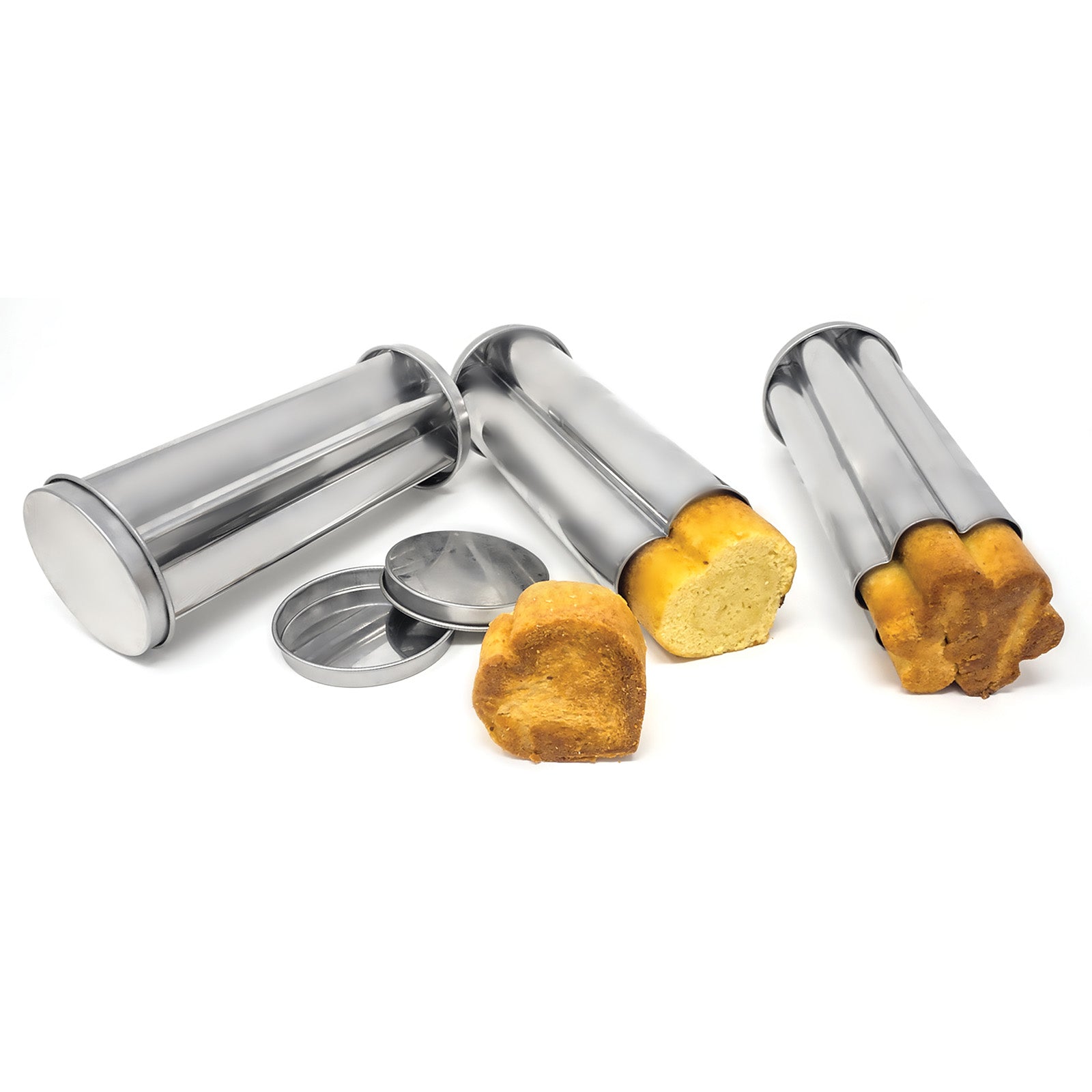 Norpro Tin Canape Bread Molds, Set of 3