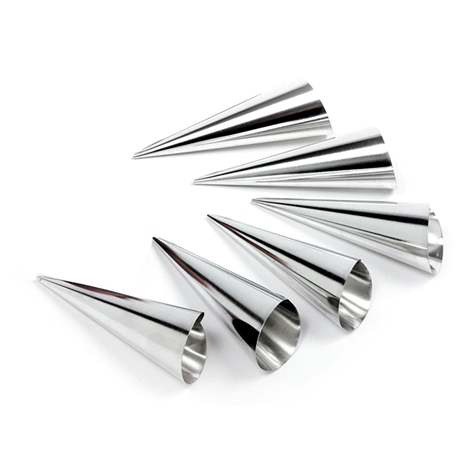 Norpro Stainless Steel Cream Horn Molds, 4.25-Inch, Set of 6