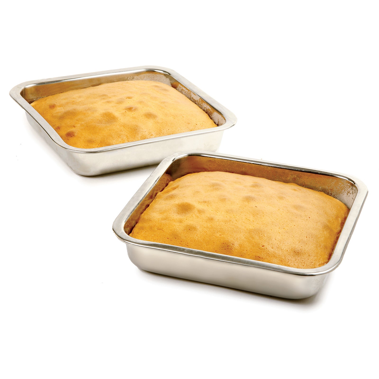 Norpro 8-Inch Stainless Steel Square Cake Pan – Rust-Resistant, Easy-Clean Baking Pan