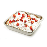 Norpro 8-Inch Stainless Steel Square Cake Pan – Rust-Resistant, Easy-Clean Baking Pan