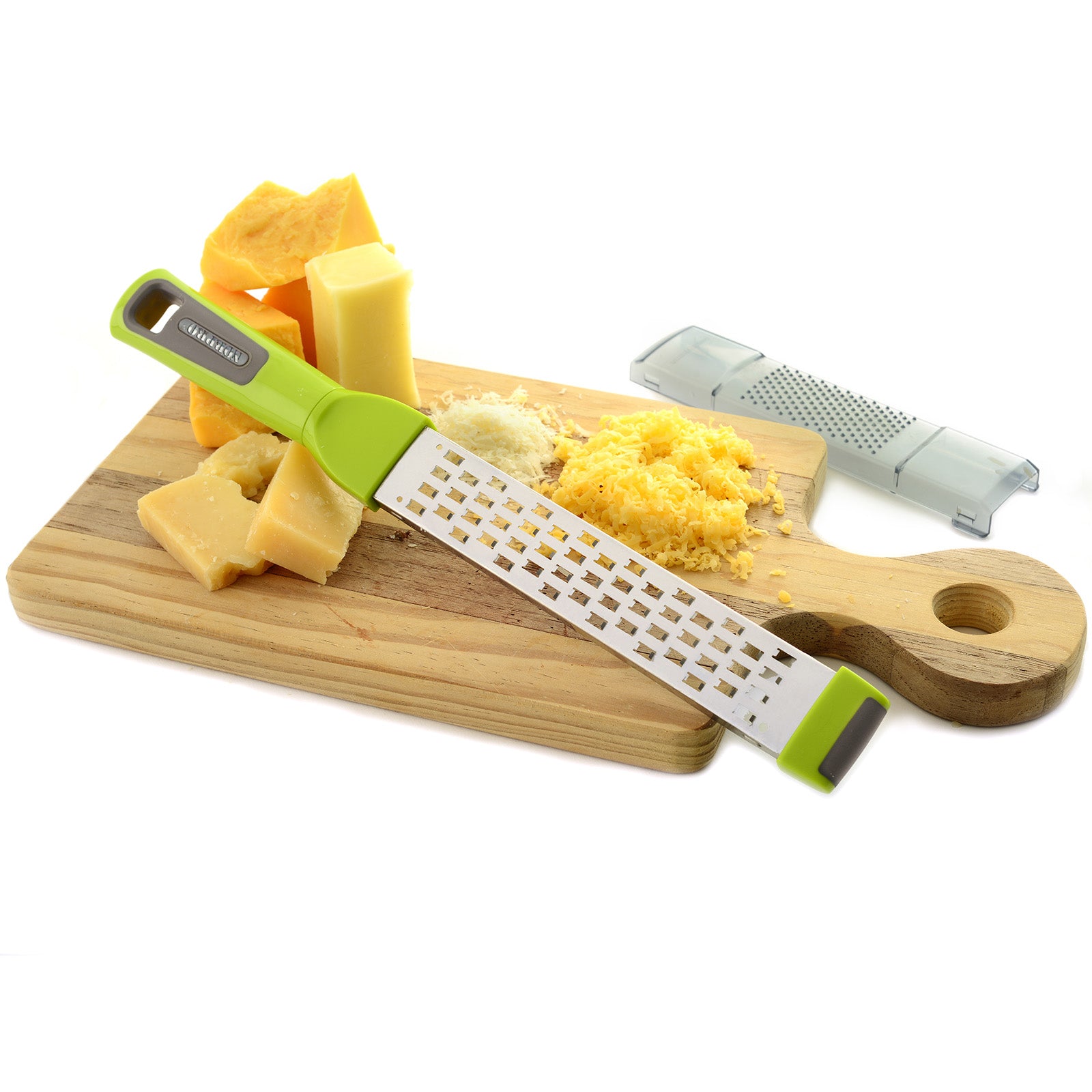 Norpro Dual Grater Zester with Storage Cover, Green