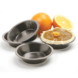 Norpro Nonstick Mini Pie Pans, Set of 4 – 5-Inch Round Baking Dishes, Silver