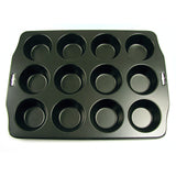 Norpro 12 Cup Nonstick Muffin Pan - Steel Bakeware for Cupcakes and Muffins