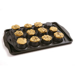 Norpro 12 Cup Nonstick Muffin Pan - Steel Bakeware for Cupcakes and Muffins