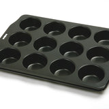 Norpro 12 Cup Nonstick Muffin Pan - Steel Bakeware for Cupcakes and Muffins