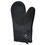 Norpro Silicone and Fabric Oven Glove, Black