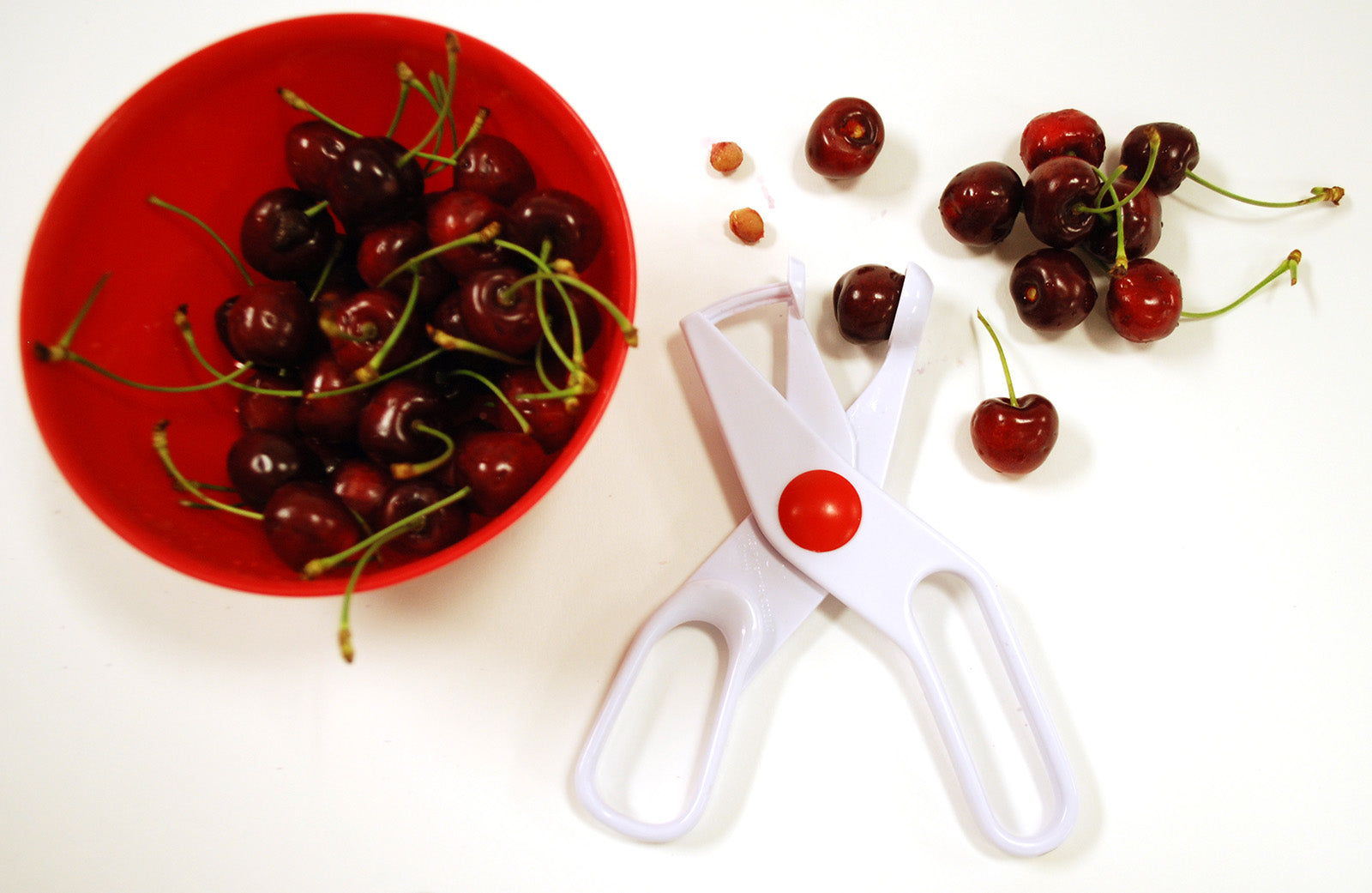 Norpro 8-Inch Deluxe Cherry Pitter, White