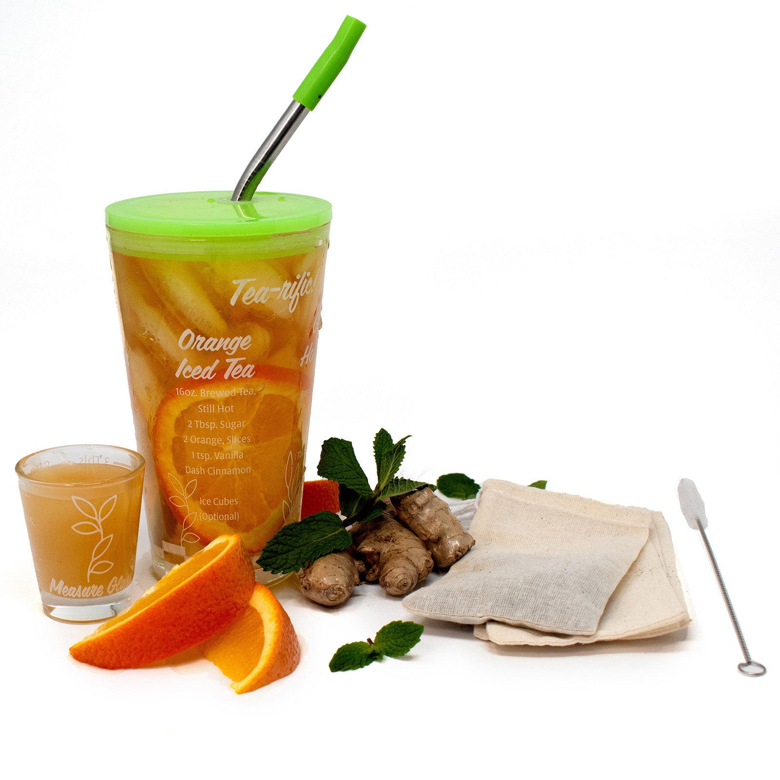 Norpro Tea-Rific Iced Tea Set Glass Gift Set, 5 Piece