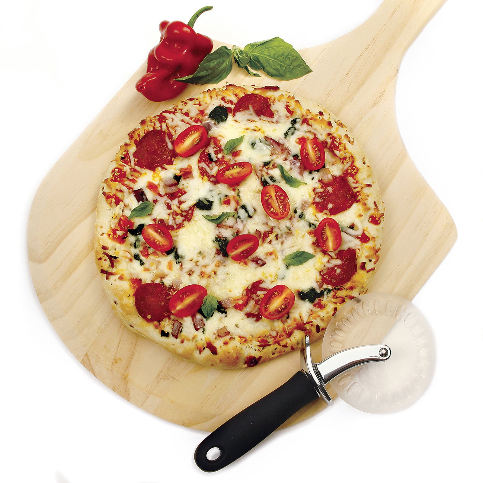 Norpro Grip EZ Pizza Wheel with Scalloped Blade