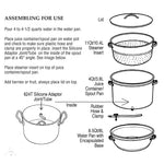 Norpro Krona Multipurpose Stainless Steel Steamer and Juicer, 11 Quart