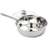 Norpro Stainless Steel Egg Poacher Skillet Set with 5 Poaching Cups