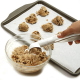 Norpro Ice Cream and Cookie Scoop – White Handle, Spring Action Release