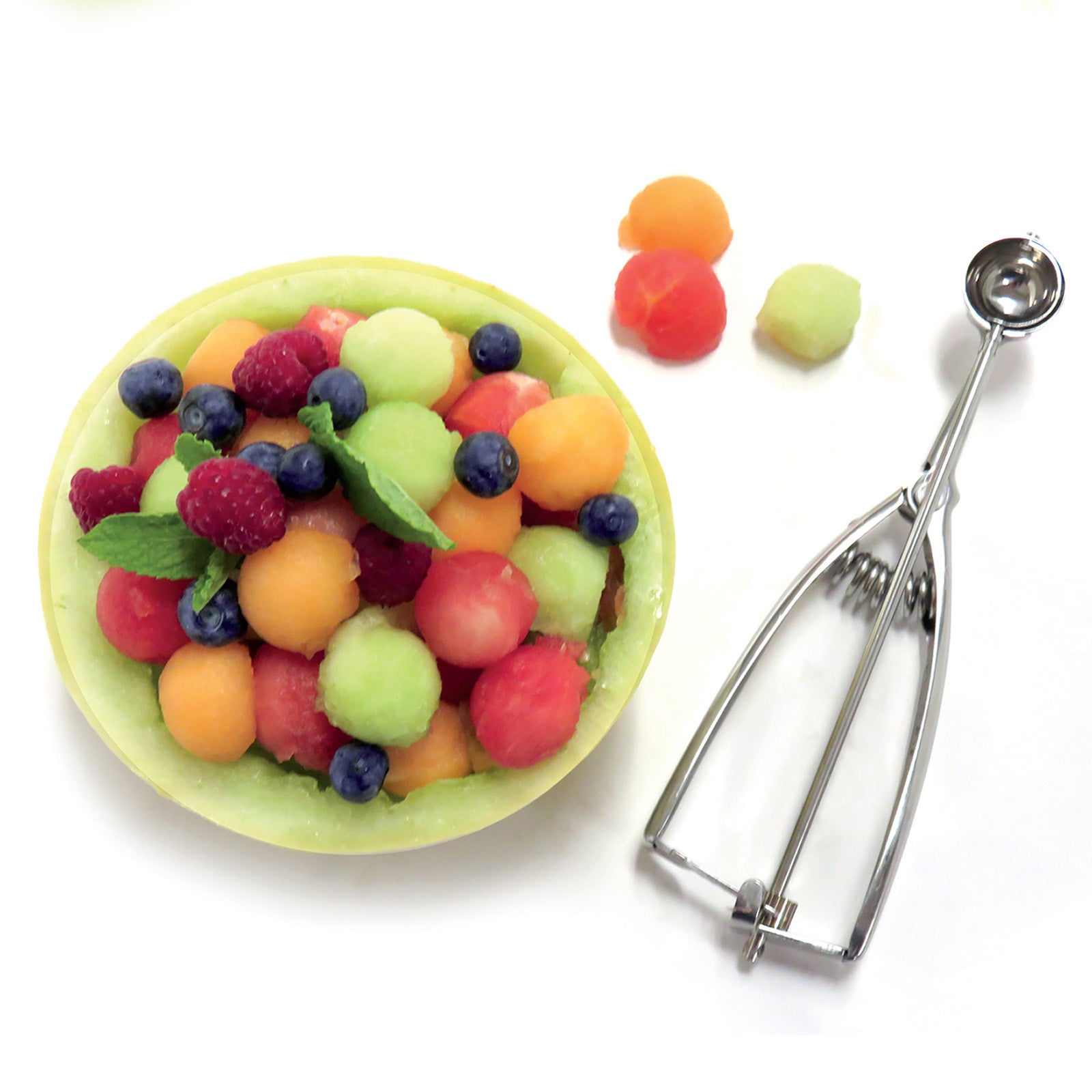 Norpro Stainless Steel Scoop, 1.5 Tablespoon Capacity, Spring Action Portion Scoop