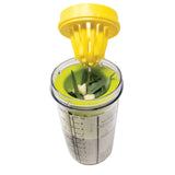 Norpro Salad Dressing Maker with Citrus Juicer and Herb Grinder with Recipe Markings