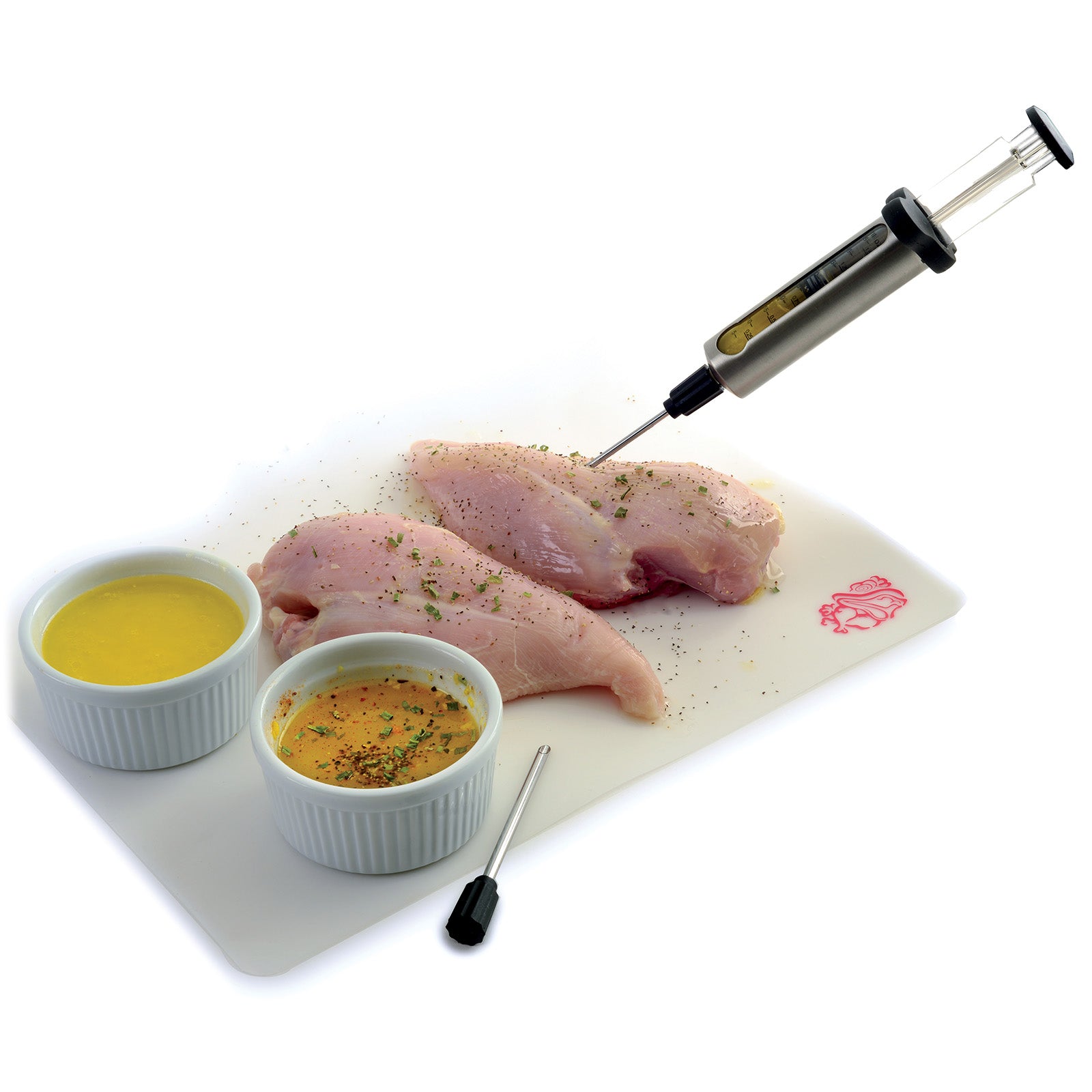 Norpro Stainless Steel Flavor Injector, 1.5 oz Capacity with 2 Needles