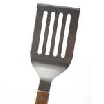 Norpro Grill Spatula with Serrated Edge and Acacia Handle, 19-Inch