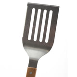 Norpro Grill Spatula with Serrated Edge and Acacia Handle, 19-Inch