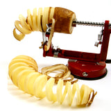 Norpro Apple-Master Parer, Slicer & Corer With Vacuum Base and Clamp for Rough Surfaces, Red