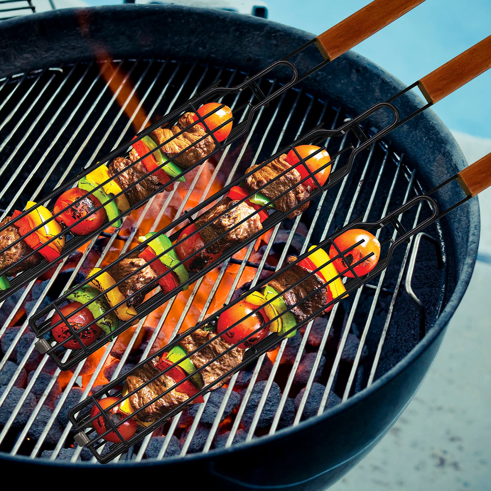 Norpro Nonstick Grilling Kabob Baskets, Set of 4
