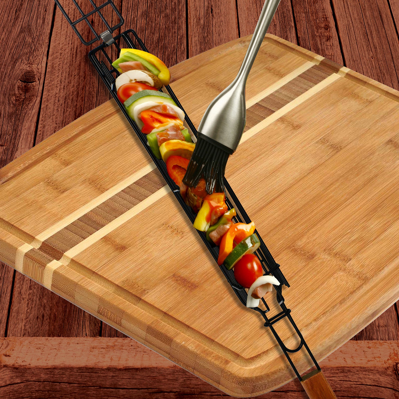 Norpro Nonstick Grilling Kabob Baskets, Set of 4