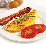 Norpro Silicone Microwave 2 Egg Omelet Maker, Red