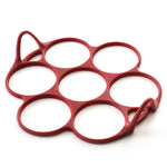 Norpro Silver Dollar Pancake and Egg Ring, Red
