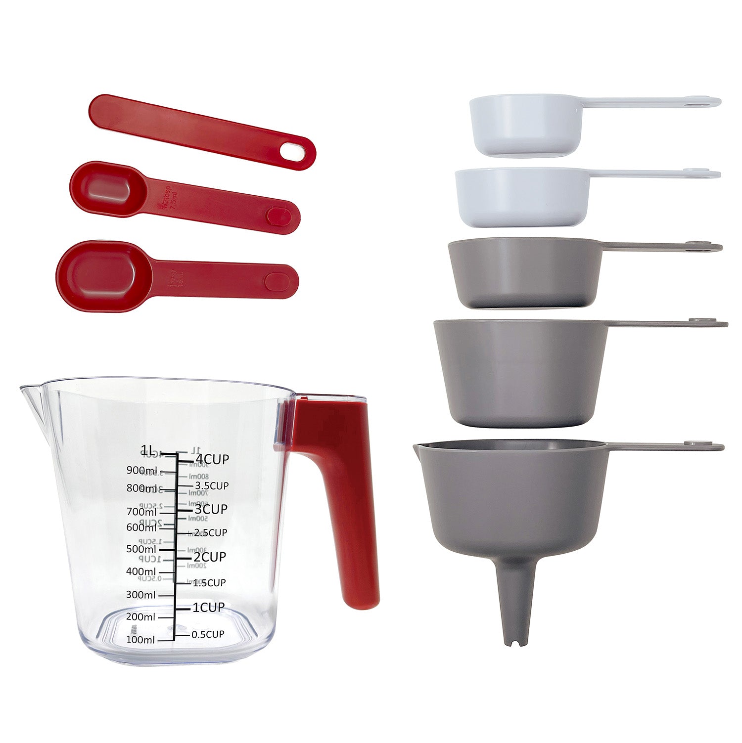 Norpro Nested Measuring Cups and Spoons, 9 Piece Set