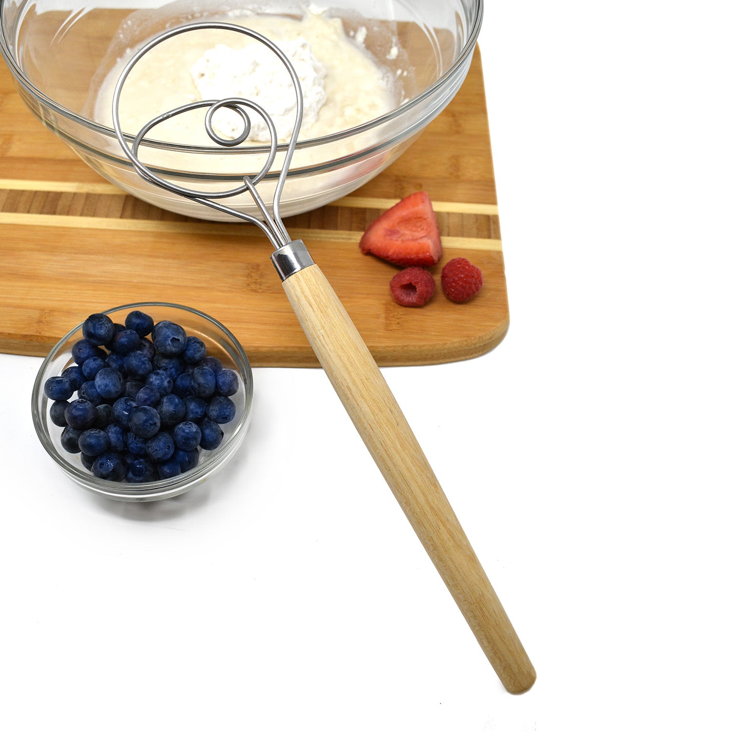 Norpro Scandinavian Dough Whisk, 12-Inch