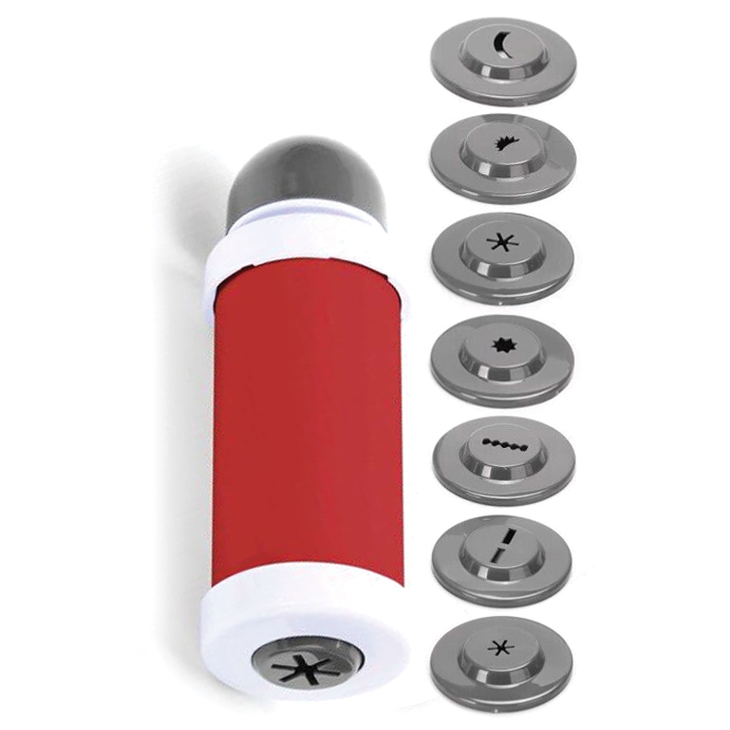 Norpro Churro Maker with 8 Interchangeable Discs, Red