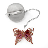 Norpro Mesh Tea Infuser with Butterfly Charm, 2-Inch, Stainless Steel