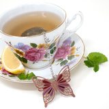 Norpro Mesh Tea Infuser with Butterfly Charm, 2-Inch, Stainless Steel