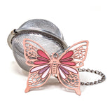 Norpro Mesh Tea Infuser with Butterfly Charm, 2-Inch, Stainless Steel
